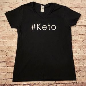 #KETO Graphic Tee (Black) Ladies & Unisex Sizes.